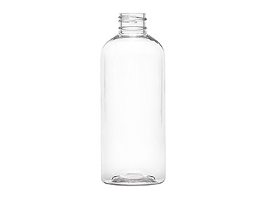 8 oz., 24/410 Finish, Clear, Bottles, Pet, Boston Round