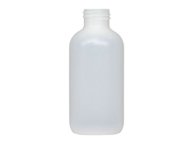 4 oz., 24/410 Finish, Natural, Bottles, HDPE, Boston Round