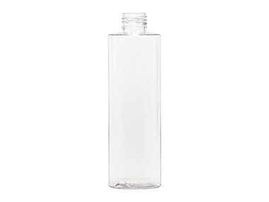 8 oz., 24/410 Finish, Clear, Bottles, Pet, Cylinder Round