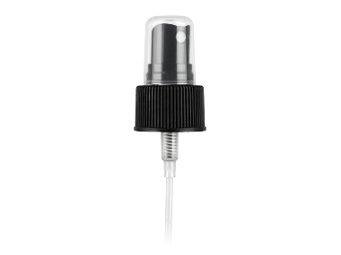 24/410 Finish, Black, Sprayers, Fine Mist, Fine Ribbed, Mark Vi, 8 15/16" Dt