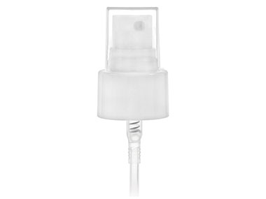 24/410 Finish, White, Sprayers, Fine Mist, Smooth, Clear Hood, 6 1/4" DT