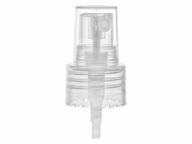 24/410 Finish, Natural, Sprayers, Fine Mist, Smooth, Clear Hood, 6 7/8" DT