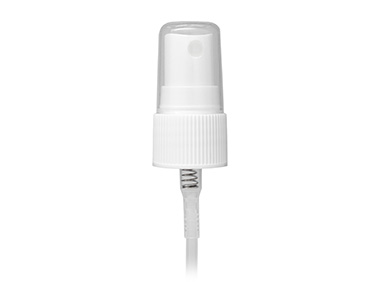20/410 Finish, White, Sprayers, Fine Mist, Fine Ribbed, Clear Hood, 6 1/4" DT