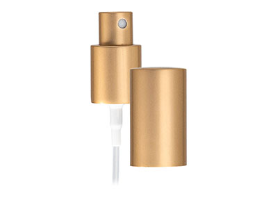 18/415 Finish, Gold, Sprayers, Fine Mist, Metal Shell, Gold Metal Hood, 3 15/16" DT