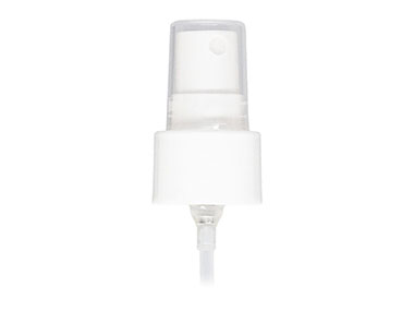 24/410 Finish, White, Sprayers, Fine Mist, Smooth, Clear Hood, 5" DT