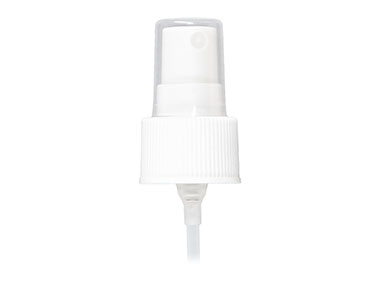 24/410 Finish, White, Sprayers, Fine Mist, Fine Ribbed, 4 15/16" DT