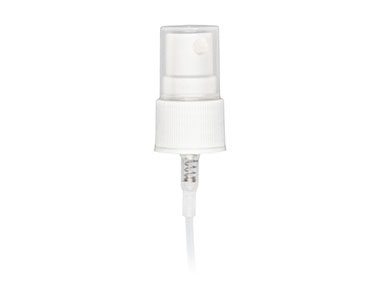 20/410 Finish, White, Sprayers, Fine Mist, Fine Ribbed, Clear Hood, 7" Dt