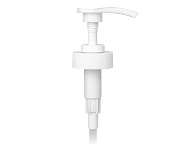 38/400 Finish, White, Pumps, Lotion, Fine Ribbed, Lock Down, 4cc, 9 5/16" DT