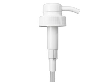 38/400 Finish, White, Pumps, Lotion, Fine Ribbed, Lock Down, 2cc, 11 13/16" DT