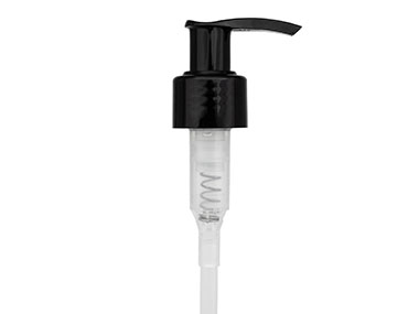 24/410 Finish, Black, Pumps, Lotion, Smooth, Lock Up, 1.2cc, 6 3/8" DT