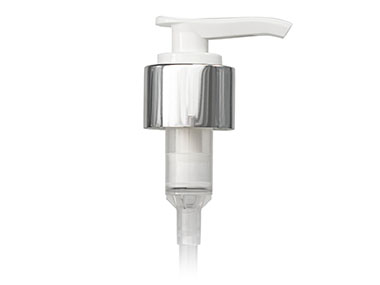 24/410 Finish, Silver/White, Pumps, Lotion, Metal Shell, Lock Down, 2cc, 6" DT