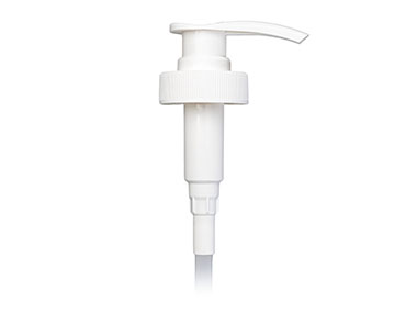 38/400 Finish, White, Pumps, Lotion, Fine Ribbed, Lock Down, 4cc, 11 13/16" DT