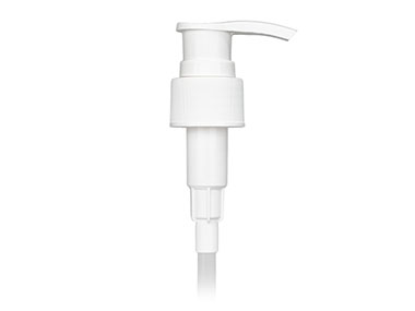 24/410 Finish, White, Pumps, Lotion, Fine Ribbed, Lock Down, 2cc, 6 1/2" DT