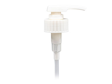 38/410 Finish, White, Pumps, Lotion, Bold Ribbed, Lock Down, 3.5cc, 11 7/16" DT