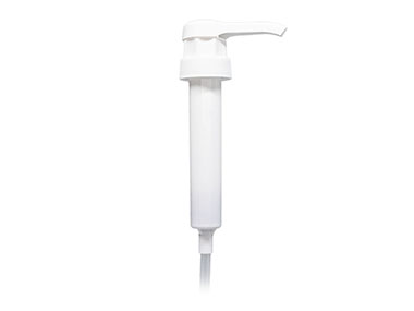 38/400 Finish, White, Pumps, Lotion, Fine Ribbed, Lock Down, 3cc, 10 5/16" DT