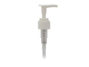 24/410 Finish, White, Pumps, Lotion, Fine Ribbed, Lock Down, 2cc, 5 5/8" DT