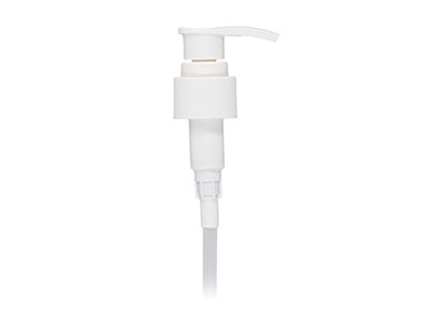 24/410 Finish, White, Pumps, Lotion, Fine Ribbed, Lock Down, 2cc, 8" DT