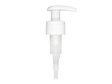 24/410 Finish, White, Pumps, Lotion, Fine Ribbed, Lock Up, 2cc, 6 1/2" DT