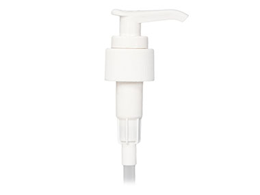24/410 Finish, White, Pumps, Lotion, Fine Ribbed, Lock Down, 2cc, 5" DT