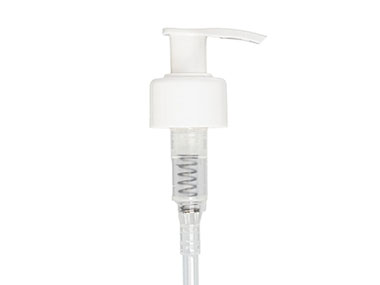 28/410 Finish, White, Pumps, Lotion, Smooth, Lock Up, 1.5cc, 8 5/8" DT