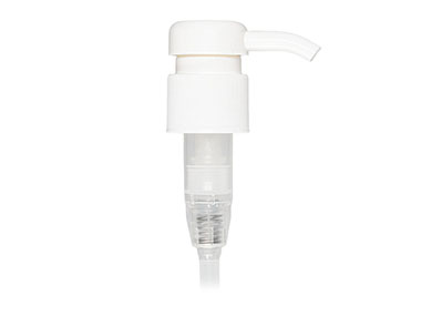 28/410 Finish, White, Pumps, Lotion, Fine Ribbed, Lock Down, 2.5cc, 8 5/16" DT