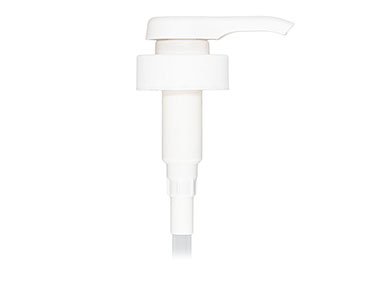 38/400 Finish, White, Pumps, Lotion, Fine Ribbed, Lock Down, 3cc, 11 11/16" DT
