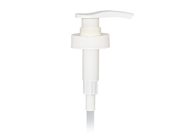38/400 Finish, White, Pumps, Lotion, Fine Ribbed, Lock Down, 4cc, 11 3/8" Dt