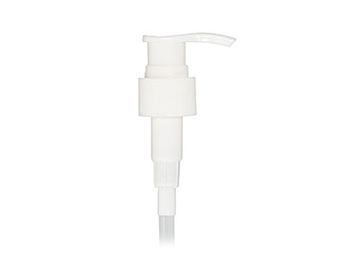 24/410 Finish, White, Pumps, Lotion, Fine Ribbed, Lock Down, 1cc, 4 7/8" Dt