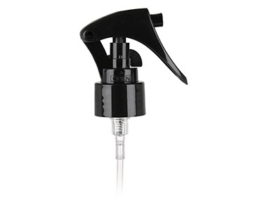 24/410 Finish, Black, Sprayers, Mini Trigger, Fine Mist, 6 3/4" DT