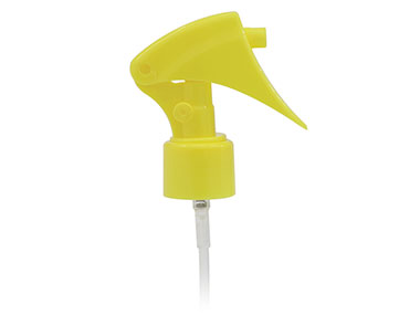 24/410 Finish, Yellow, Sprayers, Mini Trigger, Fine Mist, 4 9/16" DT