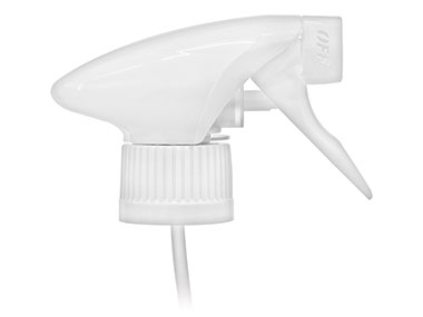 28mm Ratchet Finish, White, Sprayers, Trigger, On/Off, 9 1/8" DT