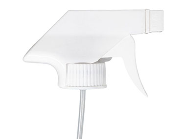 28/400 Finish, White, Sprayers, Trigger, Spray/Stream/Off, 9" DT