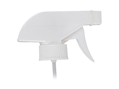 28/400 Finish, White, Sprayers, Trigger, Spray/Stream/Off, 9 3/4" DT