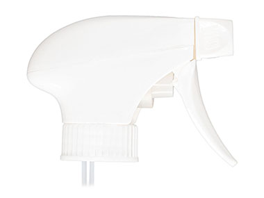 28/400 Finish, White, Sprayers, Trigger, On/Off, 9 1/2" Dt