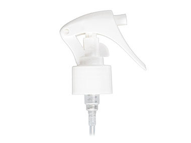 24/410 Finish, White, Sprayers, Mini Trigger, Fine Mist, 7 3/4" DT