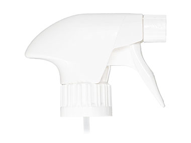 28mm Ratchet Finish, White, Sprayers, Trigger, On/Off, 10 1/2" DT