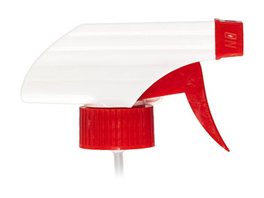 28/400 Finish, White/Red, Sprayers, Trigger, On/Off, 9 1/4" Dt