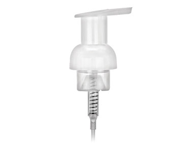40mm Finish, White, Pumps, Foamer, Lock Up, 5 1/8" DT