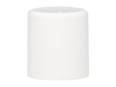 White, Overcaps, Round, 1 3/8" Dia X 1 7/16" Tall, Snap-On Finish