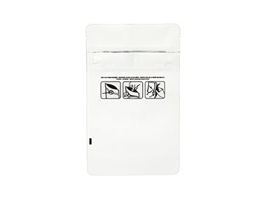 N/A, White, Bags, Plastic, 3 5/8" X 5" X 1 1/2", Resealable