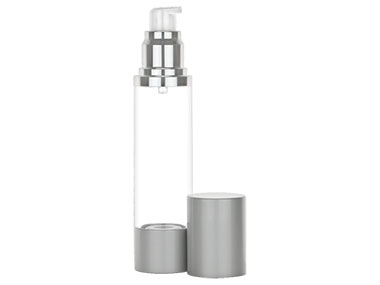 50 mL, 20mm Finish, Clear/Br Alum, Sets, Bottles/Pumps, Other, Airless Cylinder Round