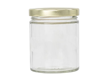 6 oz., 63mm 4 Lug Finish, Flint/Gold, Sets, Jars/Caps, Glass, Round