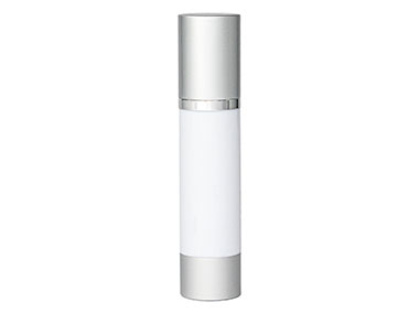 60 mL, 20mm Finish, White/Silver, Sets, Bottles/Pumps, Other, Cylinder Round