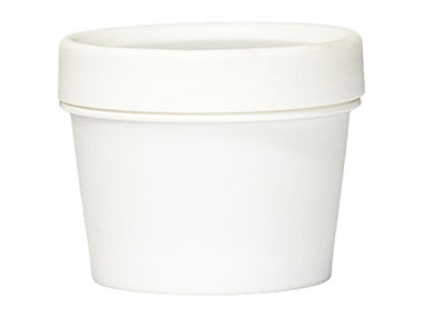 3 oz., 66mm Finish, White, Sets, Jars/Caps/Sealing Discs, PP, Single Wall Round, Matte