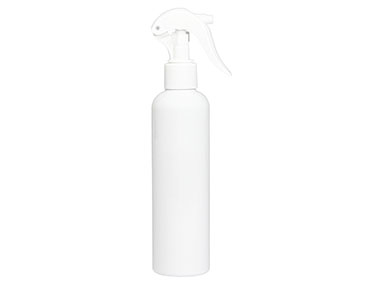 8 oz., 24/410 Finish, White, Sets, Bottles/Sprayers, PET, Bullet