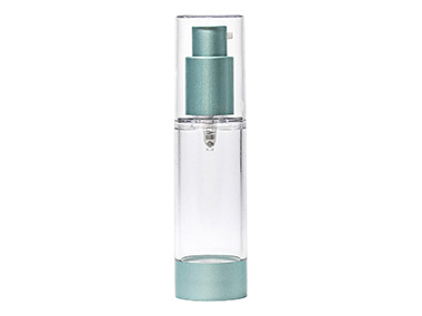 30 mL, 18mm Finish, Clear/Green, Sets, Bottles/Pumps/Overcaps, Other, Airless, Cylinder Round